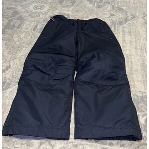 Lands End black Youth Kids Boys Snow Ski Pants Unisex Size 6 Black